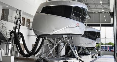 Airbus aircraft fuselage in maintenance hangar